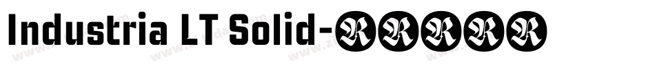 Industria LT Solid字体转换